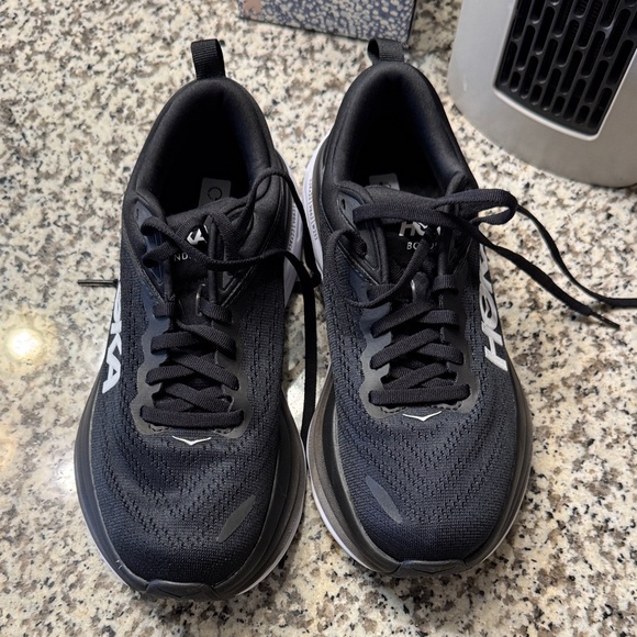 Hoka Black and White Athletic Shoes - Picture 3 of 3